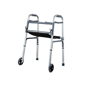 Bliss Medical Drive leggero Walker adulto doppio pulsante vassoio in alluminio con 5 pollici freni delle ruote - Product Image 2