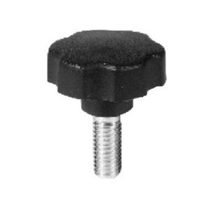 Volantino Nero con Gambo Diametro 40 M8x20 - Product Image 1