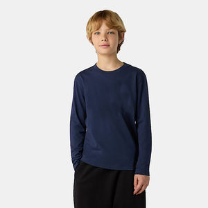 Camiseta de Manga Larga para Niños, Algodón, Color Personalizado, Cuello Redondo, Estampado, Ecológica, Tejido de Punto de 220 GSM, Marca Personalizada, Ropa Urbana - Product Image 2