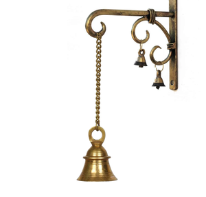 Campana Colgante de Latón con Cadena, Campana de Barco Personalizada de Latón Hecha a Mano - Product Image 2
