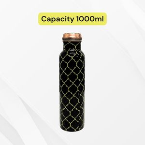 Botella de agua de cobre martillado hecha a mano 100%, bebida directa a prueba de fugas de alta calidad para Yoga, Fitness, botella de agua personalizada - Product Image 4