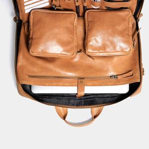 Sacoche pour ordinateur portable en cuir véritable personnalisée, sac de bureau de luxe fait à la main avec organisateur, fermeture éclair supérieure et poche, léger - Product Image 4