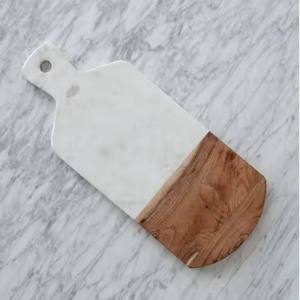 Ustensiles de cuisine de qualité supérieure Planche à découper en bois de marbre blanc Planche à découper en marbre gris Emballée dans une boîte - Product Image 3