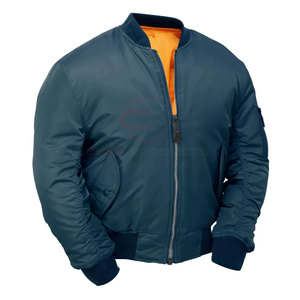 Chaqueta bomber vintage negra de otoño para hombre personalizada al por mayor con cuello vuelto y cremallera frontal - Product Image 1