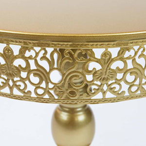 Présentoir à Gâteau en Métal Doré Décoratif Moderne Luxueux Desert Rack Traiteur Forme Ronde Alimentaire Bonbons Présentoir à Gâteau Table - Product Image 5