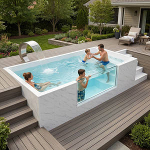 Piscina sobre suelo a prueba de fugas, práctica piscina tipo contenedor, piscina familiar para exteriores - Product Image 5