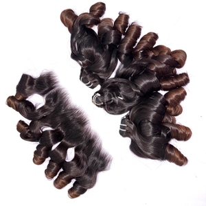 Cheveux bruts de haute qualité Ombre Color Frontal avec des faisceaux pour faire des perruques à partir de vrais cheveux vietnamiens - Product Image 5