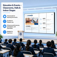 Pantalla LED de Video a Todo Color para Alquiler P2 de Alta Frecuencia de Actualización de 3840Hz, Fondo para Eventos, Señalización Digital Interior con CMS Basado en la Nube