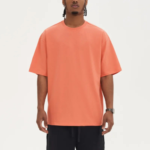 เสื้อยืดคอตตอน 100% ทรงหลวม สไตล์ลำลอง ขายส่งสำหรับผู้ชาย แฟชั่นใหม่ รับสกรีนโลโก้ ผ้าถักหลากสี เสื้อยืดขายดี - Product Image 1