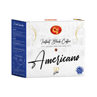 El café negro instantáneo Americano da un sabor rico y fuerte sin azúcar, ideal para los amantes del café que anhelan el Arábica neutro