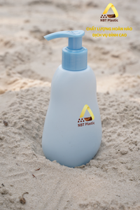 NBT High Quality 230ml HDPE Plastic Duckbill Shampoo Pump <b>Bottles</b> <b>for</b> Skincare Cosmetics Lotion Creams Sealed with Pump Sprayer - Product Image 3