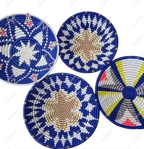 Nouveau produit décoration intérieure rotin naturel tenture murale paniers bambou rotin assiette ronde bol tissé pour décoration murale - Product Image 2