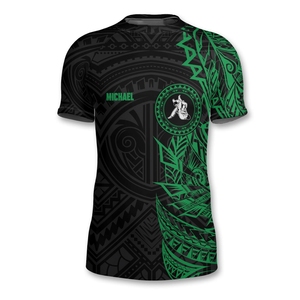 Camisa ligera Rash Guard con mangas cortas UPF 50 + Bloqueador solar Tela que absorbe la humedad OEM/ODM Fabricante de surf y trajes de baño - Product Image 2