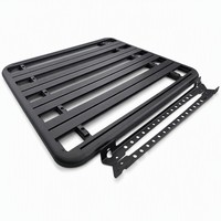 Plateforme de toit de voiture, porte-bagages robuste en aluminium noir, capacité supérieure à 100 kg pour 4Runner Hilux FJ Cruiser Wrangler JK