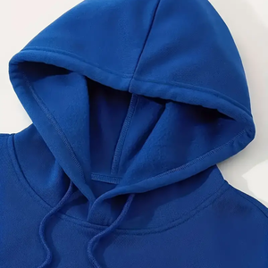 Unisex <b>Men's</b> Casual Heavyweight Fleece <b>Hoodie</b> with Embroidered Custom Logo Autumn Solid Pattern Hooded Collar for Bulk Orders - Product Image 3