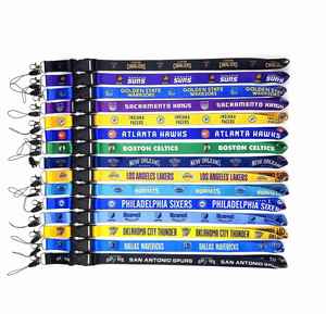 High Quality Custom Logo Lanyard Basketball Team Club Sports Mobile Phone Lanyard Badge Badge Camera Rope Hanging Cross-