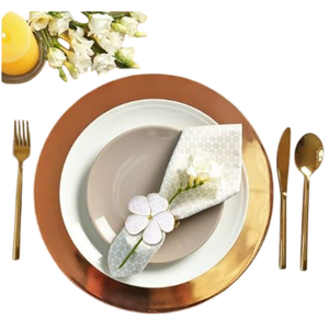 Ocasiones especiales Decoración de mesa Servilletero Anillo de servilleta decorativo clásico Diseño de flores Clip de servilleta en precio asequible - Product Image 3