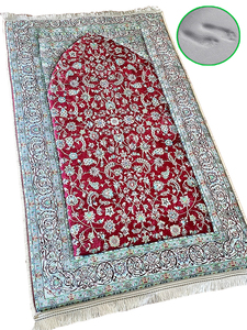 Tappeto da preghiera imbottito in rilievo in schiuma spessa 2.5 CM turco imbottito morbido tappetino di preghiera islamico Sejadah Janamaz pieghevole lavabile