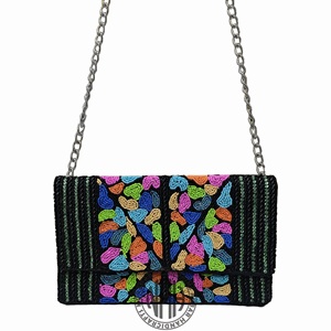 Colorido hecho a mano con cuentas embrague diseñador cadena Correa monedero proveedor al por mayor bolsas de fiesta a granel - Product Image 6