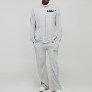 Ensemble de survêtement pour homme, prix de gros bon marché, haute qualité, service OEM 2026 / Ensemble de survêtement streetwear uni à manches longues - Product Image 1