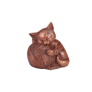 Urne funéraire en laiton de conception unique pour les cendres d'animal familier Belle urne en laiton pour animaux de compagnie Fabricant indien d'urnes funéraires - Product Image 2