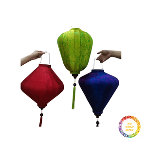 Linternas de seda con marco de bambú de Vietnam, luces colgantes artesanales para festivales para compradores globales que buscan decoración cultural, productos artesanales - Product Image 1