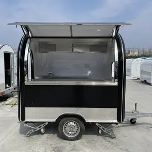 Customized Mobile Food Truck Fully Equipped kitchen Food Vending Trailers For Fast Food
