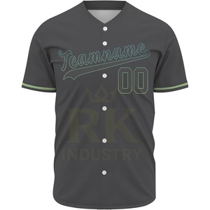 Camiseta de Béisbol 2025-26 al por Mayor, Transpirable, Personalizable para Equipos Nacionales, 100% Poliéster, Unisex, Servicio OEM, Gran Venta - Product Image 3