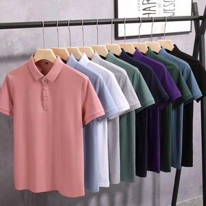 Camiseta de Golf Casual para Hombre 2024, Nueva, Personalizada, con Logotipo Bordado, Tejido Liso, ODM, 80% Algodón, 20% Poliéster, Transpirable - Product Image 1
