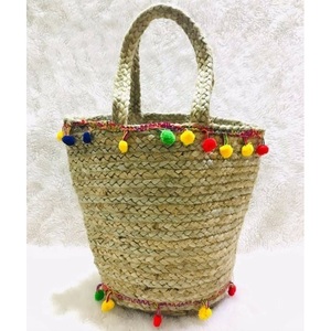 Sacs à main en jute indienne Sacs à main en jute tressée de haute qualité pour vêtements Shopping Sacs naturels Sacs bohèmes Vente en gros Prix d'usine - Product Image 4