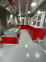 Camion de restauration mobile USA avec cuisine complète pour snacks, beignets, hot-dogs, pizzas, glaces, avec alimentation 110V pour restaurants et commerçants