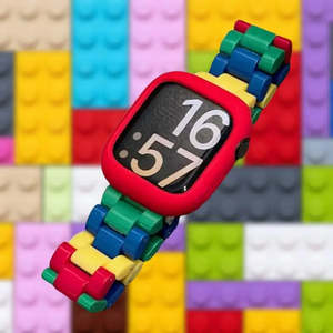 Bracelets de montre intelligente compatibles avec Apple Watch, design Lego - Product Image 2
