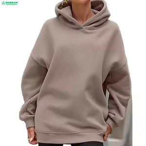 Sudadera con Capucha Gruesa Informal Unisex Personalizada de Behram International, Sudadera de Mujer de Color Sólido, Manga Larga, Tejido Grueso de 500 g/m² - Product Image 2