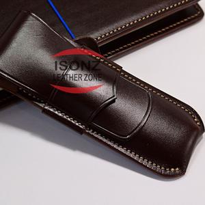 ปลอกหุ้มหนังแท้ทำด้วยมือสำหรับมีดล่าสัตว์ดามัสกัส - Product Image 4