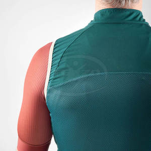 Gilet de cyclisme respirant en polyester 100% pour hommes avec noms d'équipe personnalisés et service OEM - Product Image 4