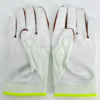 Gants de football américain en cuir synthétique personnalisés, pour receveurs, avec grip en latex confortable, logo personnalisé, taille personnalisée