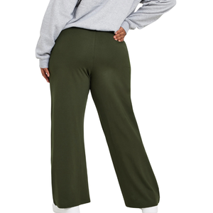 Pantalones de Yoga de Pierna Ancha de Talla Grande con Cintura Alta, Tela Elástica, Ajuste Relajado, Cómodos para Hacer Ejercicio, Ropa Deportiva Informal para Mujer - Product Image 2