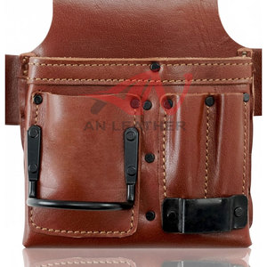 Tendance du moment : Sac à outils pour électricien en cuir de qualité supérieure, conçu pour les professionnels de la construction. - Product Image 3