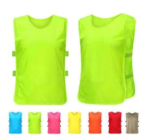 Custom 100% Poliéster Fútbol Deporte Entrenamiento Baberos Reversible Entrenamiento Chalecos Deportes Chaleco - Product Image 3