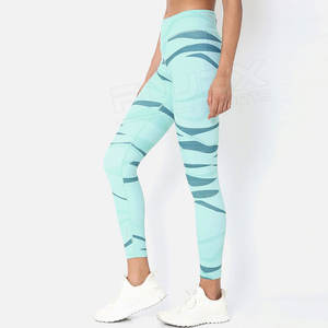 Leggings décontractés pour femmes de haute qualité, design professionnel personnalisé, Spandex/Polyester, antibactériens, pour le fitness et la musculation, populaires - Product Image 2