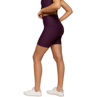 Shorts Deportivos para Mujer Talla Grande, Cintura Alta, Elásticos, Shorts de Ciclismo Activos, Shorts de Entrenamiento para Gimnasio, Logotipo Personalizado Delantero y Trasero