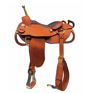 Selle de saut d'obstacles pour chevaux de style western, en cuir, vente chaude, fabrication directe, étiquette privée, prix de gros, selles de cheval en cuir - Product Image 3