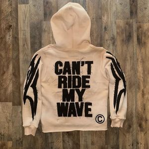 Sweat à capuche personnalisé pour homme, 500g, poids lourd, 100% coton, tissu éponge français, brodé, respirant, anti-froissement, écologique, design Y2K - Product Image 2