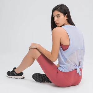 เสื้อกล้ามผู้หญิงแบบลำลองสีทึบเสื้อถักโลโก้ด้านหน้าขนาดพลัสไซส์ผ้าโพลีเอสเตอร์น้ำหนักเบาประดับลูกปัดสำหรับใช้ในชีวิตประจำวัน - Product Image 2