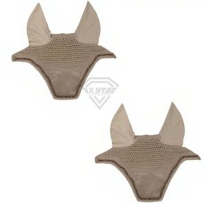 หมวกคลุมหูม้าถักคุณภาพดีที่สุดสำหรับฤดูร้อน  ผ้าคลุมกันแมลงแบบมืออาชีพสำหรับขี่ม้า - Product Image 3