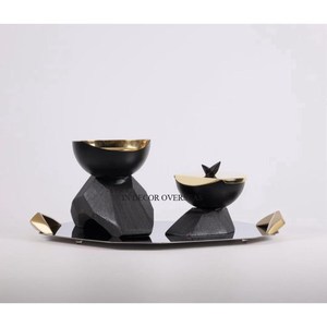 เครื่องหอมและที่วางธูปเคลือบทองทำจากอลูมิเนียมเคลือบสีเงิน - Product Image 3