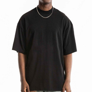 Camiseta de material Premium con hombros caídos personalizada con ajuste cuadrado para hombre, estilo de calle, diseño impreso personalizado - Product Image 5