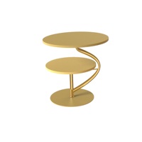 Soporte para Pastel de Metal con Acabado Dorado, Diseño Personalizado, Hecho a Mano, Decorativo, Moderno, Ecológico, con Certificación CE, Recién Llegado