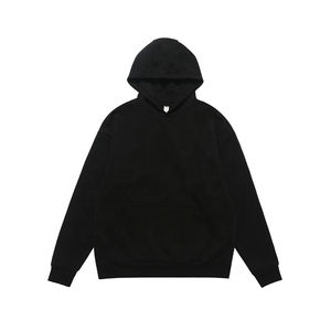 Sweat à capuche unisexe en polaire de couleur unie, design simple, col rond, coton de haute qualité, veste en jersey, sweat à capuche de haute qualité - Product Image 3