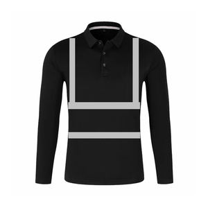 Top Selling High Visibility Safety <b>Polo</b> Shirt for Men's Long Sleeve Hi Viz Workwear Shirts for Men's at Wholesale 2024 - Product Image 6